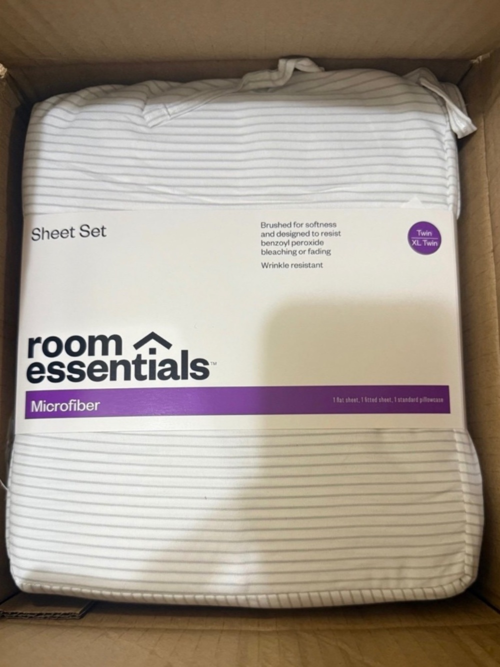 Room Essential Twin XL sheets